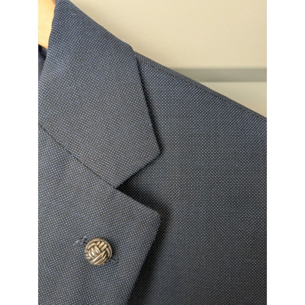 NWT Jack Victor 3Sixty5 Mens Wool Performance Blazer Navy Blue‎ Size 42L